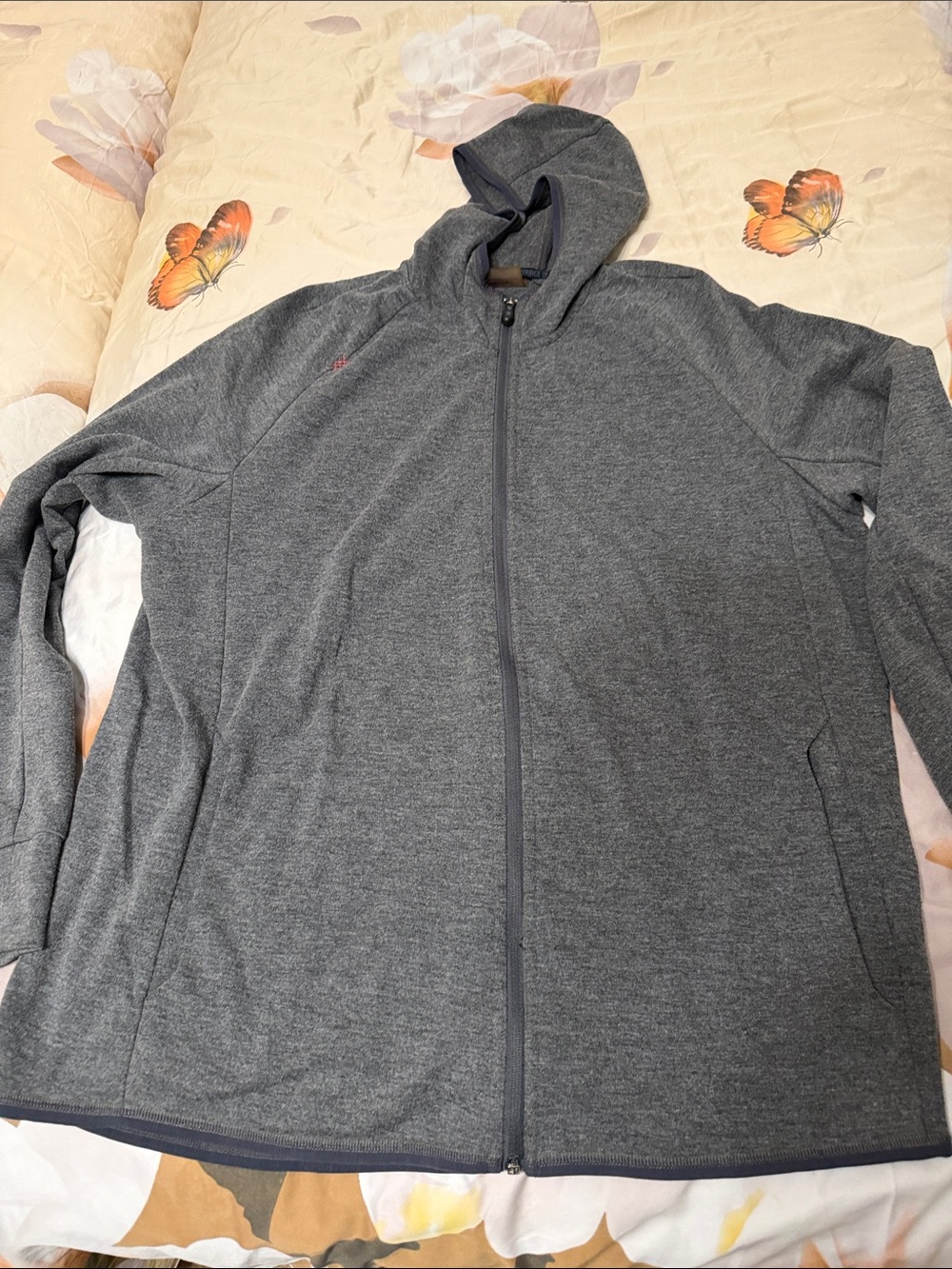 RHONE Men's Charcoal Gray Full-Zip Hoodie